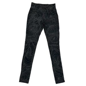 Mossimo Womens XS Leggings Black White Geometric